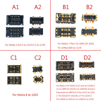 2 buc Baterie FPC Conectorul de Pe Placa de baza Pentru Nokia 2 3 4 5 6 7 8 9 2.1/3.1/4.1/5.1/6.1/7.1/X5/X6/X7/3.2/4.2/6.2/7.2/2.3/5.3/5.4