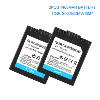 CGAS002 Baterie Pentru Panasonic DMC-FZ1 DMC-FZ10 DMC-FZ10EG-K DMC-FZ3B S002/DMW-BM7 1400mah CGA-S002E Baterii aparat de Fotografiat