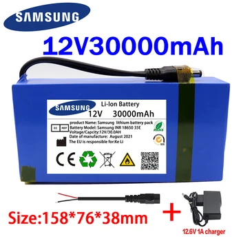 100% Nou Portabil 12v 30000mAh Litiu-ion Baterie pack DC 12.6 V 30Ah baterie Cu UE Plug+12.6V1A incarcator+DC autobuz sârmă de cap