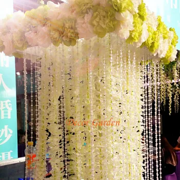 30PCS 100CM Artificiale Hortensie, Orhidee Wisteria cu Flori Șir Pentru DIY Simulare Nunta Arch Square Rattan Perete Coș de Agățat
