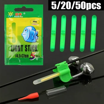 5/20/50pcs Pescuit Float Stick de Lumină de Licurici Fluorescente Lightstick Noapte Tija Float Lumină-Întuneric Glow Stick de Pescuit Instrumente