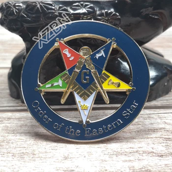Masonice Auto Insigna albastru Embleme mason mason BCM23 Ordinul Steaua orientului personalitate bijuterie