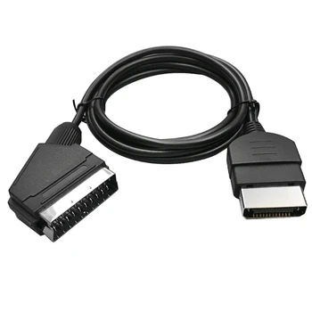1.8 M/6FT 24Pin RGB Scart Cablu AV Duce Audio Conector Video pentru consola XBOX Classic