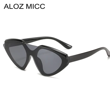 ALOZ MICC Moda fără ramă de ochelari de Soare pentru Femei-Negru de Epocă ochelari de Soare ochi de Pisica de sex Feminin Retro Nuante UV400 Ochelari Ochelari Oculos C28