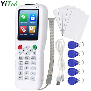 YiToo Premium RFID Duplicator, 125KHz 13.56 MHz Card de Acces Cititor de Scriitor Decodor Smart Card Cloner NFC Copiator, acces Gratuit la Software-ul USB