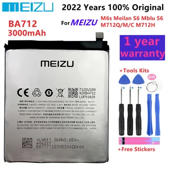 Meizu 100% Original 3000mAh BA712 Baterie Pentru MEIZU M6s Meilan S6 Mblu S6 M712Q/M/C M712H Baterii de Telefon Mobil+instrumente Gratuite