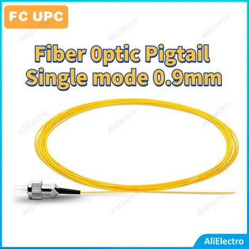 Pret de fabrica FC UPC fibra Optica coadă 50/100buc/Lot modul Single 0.9 mm 9/125 fibra optica Coadă Conector transport gratuit