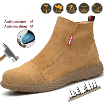 Constructii de Sudare Pantofi Puncție-Dovada Cizme de Siguranță în aer liber Industriale Pantofi pentru Bărbați Bocanci Steel Toe Pantofi de protecție