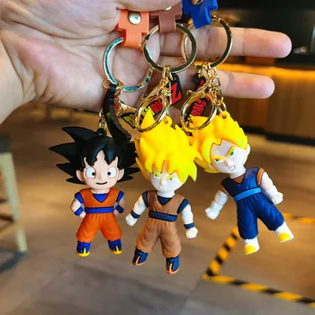 Japoneze Anime Dragon Ball Breloc Desene animate Goku Saiyan Vegeta Papusa Pandantiv Rucsac Cheie Inel Ornamente Cadouri pentru Prieteni
