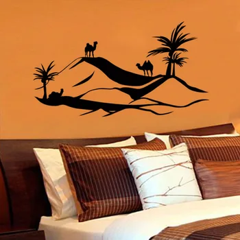 ZOOYOO Scenry Autocolant de Perete de Mari Dimensiuni Camila in Desert Perete Decal Detașabil Home Decor Camera de zi Dormitor Arta de Perete picturi Murale
