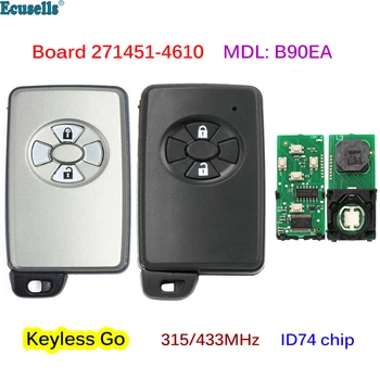 2 Buton de la Distanță Inteligent Auto Key Fob 315MHZ 433MHz ID74 Chip pentru Toyota RAV4 Judit B90EA Bord: 271451-4610