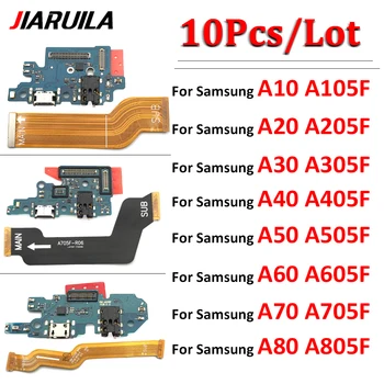 10buc，Original Pentru Samsung Galaxy A10 A20 A30 A40 A50 A60 A70 A80 USB Port de Încărcare Conectorul de pe Placa Principală Cablu Flex Placa de baza