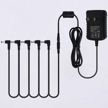 5 Mod de Chitara Electrica Efect Pedala de Alimentare accesorii Cabluri Adaptor Daisy Chain Sârmă Pro 9V DC 1A NOI UE Plug pod