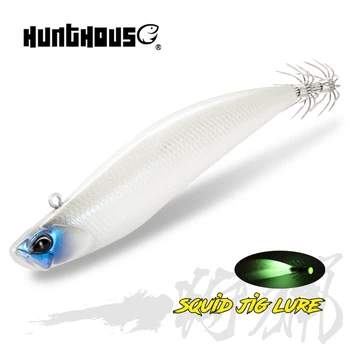 Hunthouse EGI Suqid Atrage 110mm 30g D-Calmar Jigging Creion Momeli Cu EGI Cârlig Sfat-Rula Luminos Leurre pescuit Aborda LW522