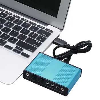 USB 6 Channel Surround 5.1 placa de Sunet Externa PC, Laptop, Desktop, Tableta Audio Optic Adaptor de Card