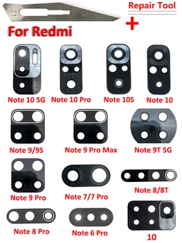 Original Pentru Xiaomi Redmi Nota 9 Pro Max 9 8 7 11 10 Pro Plus 9T 5G 10T 10S Spate aparat de Fotografiat Lentilă de Sticlă din Spate aparat de Fotografiat Lentilă Cu Lipici