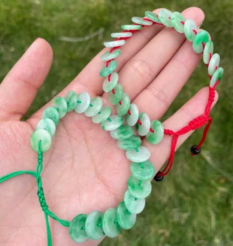 Chineză naturale, Jad Verde Margele 12mm Cataramă de Siguranță Brățară Farmec Bijuterii DIY Accesorii Amuleta Cadou Femei Brățară Reglabil