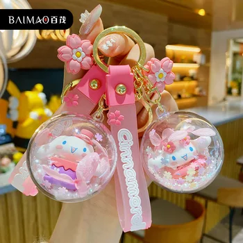 Kawaii Sanrioe Accesorii Cinnamoroll Sakura Jurnal Serie Lanț Cheie Prietene Drăguț Cuplu Rucsac Cheie Lanț Pandantiv Cadou Jucărie