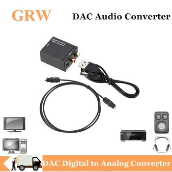 Grwibeou DAC digital la analogic audio converter dac audio Toslink Coaxial Semnal RCA R/L Audio Decoder SPDIF ATV Amplificatorul DAC