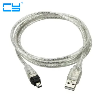 1M/3ft USB de sex Masculin la Firewire IEEE 1394 cu 4 Pini de sex Masculin iLink Adaptor Cablu firewire 1394 Cablu pentru SONY DCR-TRV75E DV