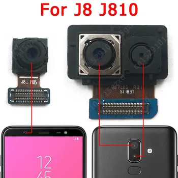 Original Pentru Samsung Galaxy J8 J810 Din Față Vedere Din Spate Back Camera Frontală Principale Cu Care Se Confruntă Camera Module Flex Înlocuire Piese De Schimb