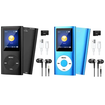 De vânzare cu amănuntul MP3 Player Cu Bluetooth 5.0, Music Player Cu 32GB TF Card,radio FM,Casti, Hifi Portabil Music Player