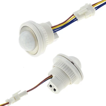 LED-45mm LED-uri Reglabile Raze Infraroșu PIR Senzor de Mișcare Comutator temporizare Reglabilă Modul Detector de Comutare Acasă de Iluminat Lampă cu LED-uri