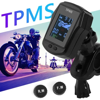 Anvelope TPMS Sistem de Monitorizare a Presiunii în aer liber Personale Motocicleta Impermeabil Motocicleta cu Senzori Externi Decor