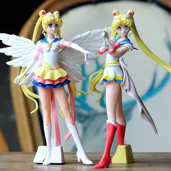 23cm Sailor Moon Anime figurina PVC Frumos Model de Fată Cameră Decor Cifrele de Colectie Jucarii si Cadouri Pentru Copii