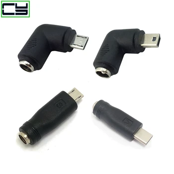 5V DC 5.5 * 2.1 mm Jack de Alimentare USB 3.1 de Tip C USB de Tip C-c 5,5 mm *2.1 mm Mini USB si Micro USB DC Conector de Alimentare Adaptor