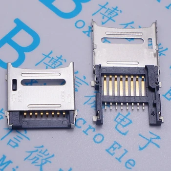 100buc Micro SD slot pentru card de memorie TF socket titularul 8 pini 8P Clapetă