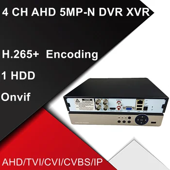 4 CANALE 8 Canale DVR 5MP Video Recorder NVR H. 265+ Hibrid 6 în 1 pentru TVI CVI CVBS AHD 4MP 1080P și Camera de 5MP Camera IP