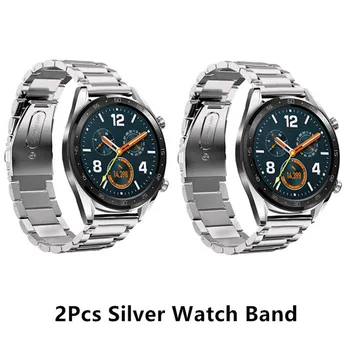 Folosit pentru Huawei GT2/Gt 2E Ceas 22mm Curea de Metal, Samsung Galaxy Watch 3 Înlocuire Brățară din Oțel Inoxidabil Ceas Accesoriu