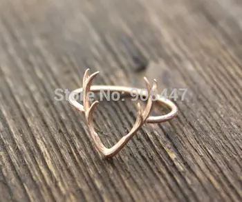 Ultima moda inel de Culoare de animale inel de coarne de cerb inel inele pentru femei