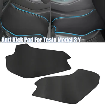 Masina Centrală De Control Partea De Apărare Anti Kick Pad Protector De Acoperire Pentru Tesla Model 3 Y Picior Pad Din Piele Mat Accesorii De Interior