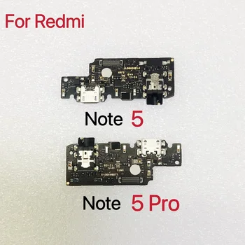 100% Original, Nou USB de Încărcare Încărcător Port Conector de Cablu Flex Bord Pentru Xiaomi Redmi Note 5 Pro