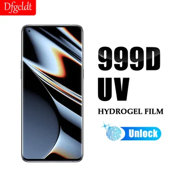 Plin de Lipici UV Hidrogel Film pentru Oppo find X5 X3 X2 Neo Ecran Protector pentru Realme GT Neo 3 3T 2 2T Q3S 7 8 9 Pro Plus Nu Sticla
