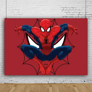 Fundal personalizat Marvel Super Eroul Spiderman Party Fundaluri Ziua Photozone Copii Decor Decoratiuni Nunta Perete
