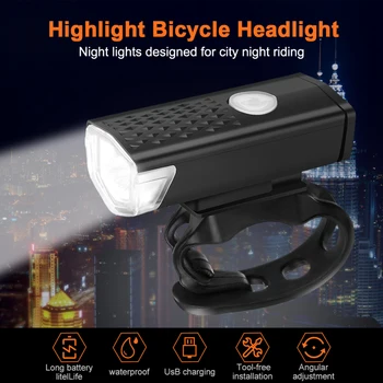 Biciclete Lumina Impermeabil USB Reîncărcabilă LED pentru Lumini de Biciclete Ciclism Lampă Lanternă Ghidon Lanterna Accesorii pentru Biciclete