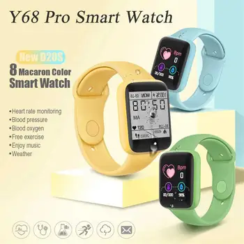 Bluetooth Smart Watch Monitor De Ritm Cardiac Bărbați Femei Fitness Tracker Ceas Cu 1.44 Inch Tft Lcd Ecran