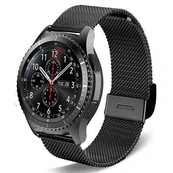 20mm 22mm Bratara Mesh pentru Samsung Galaxy Watch 3 45mm Bandă din Oțel Inoxidabil Curea Galaxy Watch 46mm/de Viteze S3 Clasic/Frontier