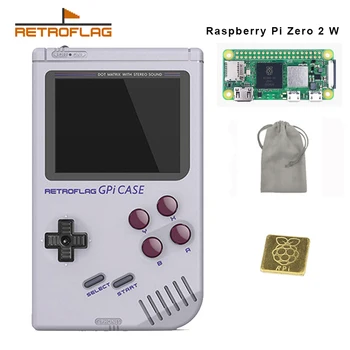 Retroflag GPi CAZ Kit cu Radiator pentru Raspberry Pi Zero și Zero W cu Siguranță Shutdown Handheld joc de jucatori