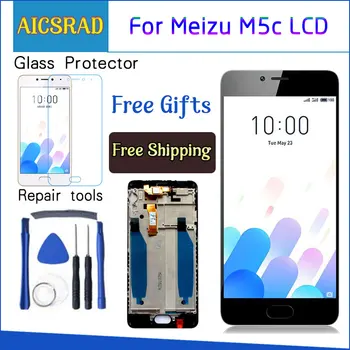 AICSRAD Noul Ecran LCD de Înlocuire + Ecran Tactil Digitizer Pentru Meizu M5C / Meilan 5C Negru Culoare Alb-Transport Gratuit