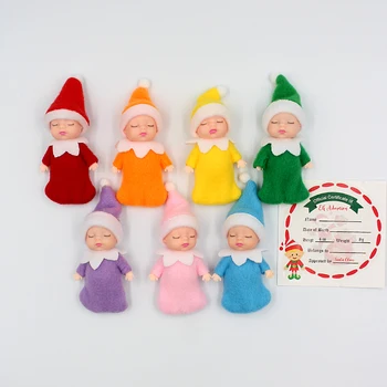 7 Culori De Dormit Elf Copil Născut Cetificate De Crăciun Elf Copii Dummy Bratele Mobile Picioarele Casa Papusa Accesorii