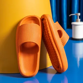 Vara Anti-Alunecare Papuci de Plaja Femei cu Fund Gros Interioară Sandale Barbati EVA Baie de Agrement Flip Flop Unisex Tobogane de Pantofi