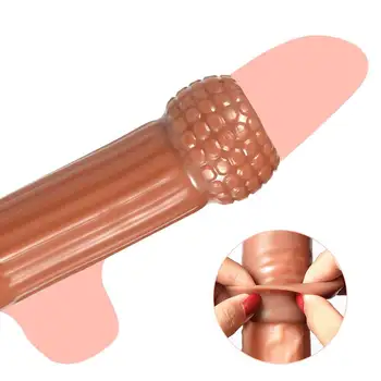 Reutilizabile Marirea Penisului Maneca Inele Penisului Penis Extender Penis de Silicon Prezervativ Jucărie Sexuală pentru Bărbați Penis Marire Penis Atașament