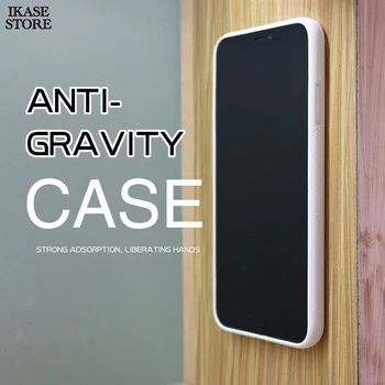 Ikase magazin de Anti-Gravitație Sac de Telefon Caz Pentru iPhone XR XS Max X 8 7 6S Plus Antigravity TPU Cadru Magic Nano Capacul de Aspirație