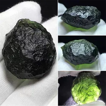 Verde Moldavite cehă Impact Meteorit Sticlă, Piatră brută de Cristal de Energie 1BUC