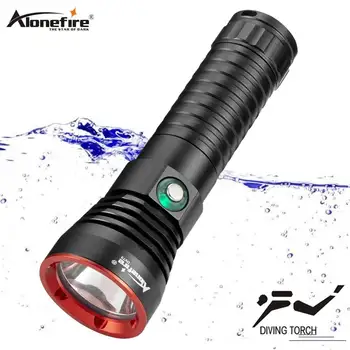 Alonefire DV73 Scufundări Lanterna XHP70.2 LED Galben 6000 Lumeni Subacvatice 100M Diver Spearfishing Lanterna