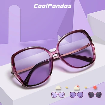 CoolPandas 2022 Supradimensionate Fotocromatică ochelari de Soare Pentru Femei Polarizati de Turism de Lux Ochelari Femei UV400 Ochelari de oculos de sol